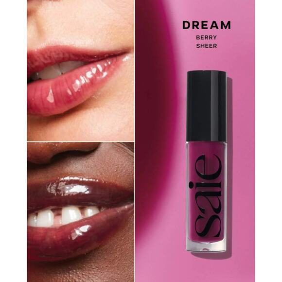 Saie Glossybounce™ High-Shine Hydrating Lip Gloss Oil in Dream - Picture 2 of 4